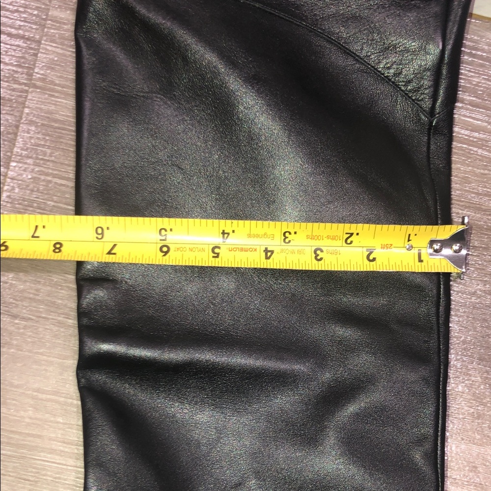 Guess Riselan Pull on Knee / Over the Knee Black Leather Boots New - Picture 5 of 11